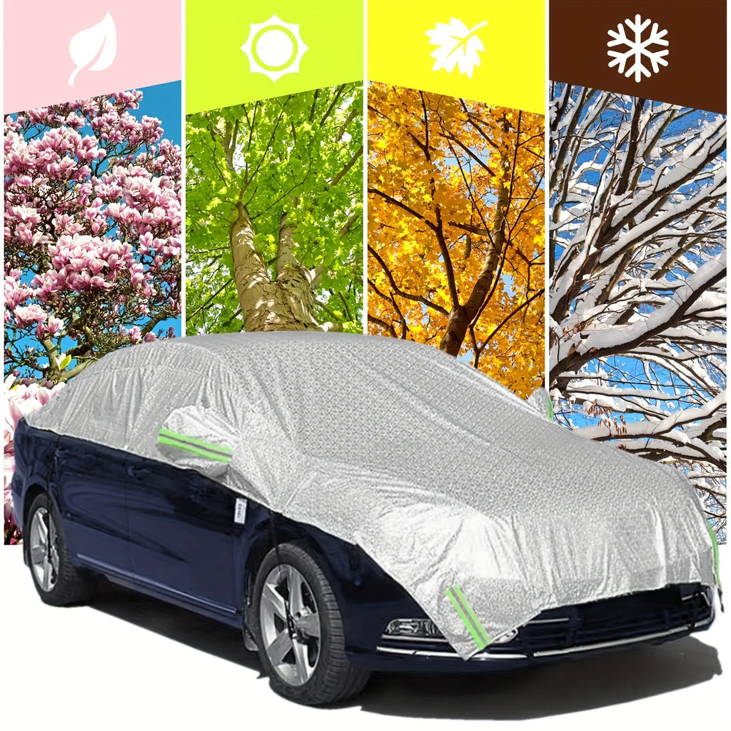 Halbgarage für Limousinen – Allwetter-Schutzhülle (regen-, wasser-, staub-, schnee- und UV-beständig) für den Winter
