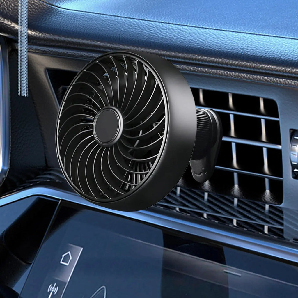 Tragbarer 5V-Autoventilator mit 3 Geschwindigkeitsstufen – Kühlgebläse für Pkw, Lkw, Wohnmobile, Boote, Golfcarts und Flugzeuge