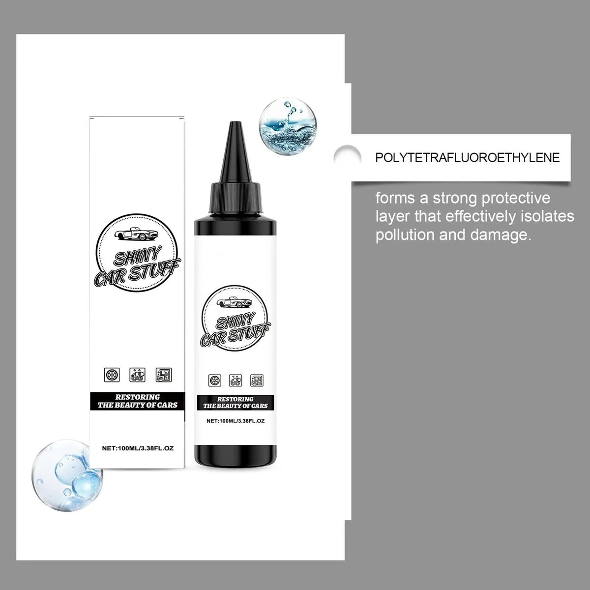 Hochglanz-Autobeschichtungsspray – langanhaltend und handlich – für Motorhaube, Seitenpartien, Kofferraum, Windschutzscheibe und Felgen