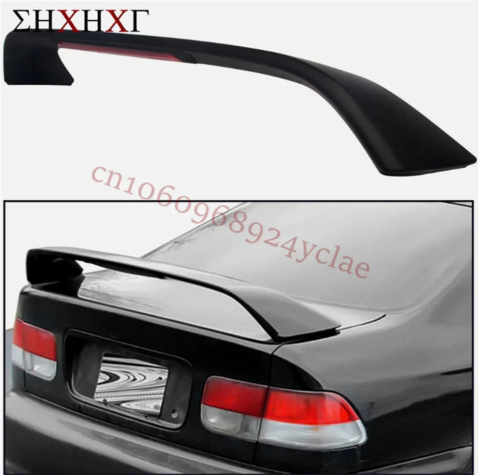 ABS Material Spoiler proetctor for HONDA CIVIC 1996-2001 2DR 4DR COUPE EM EJ Si Trunk Spoiler  Rear Wing Auto Accessories