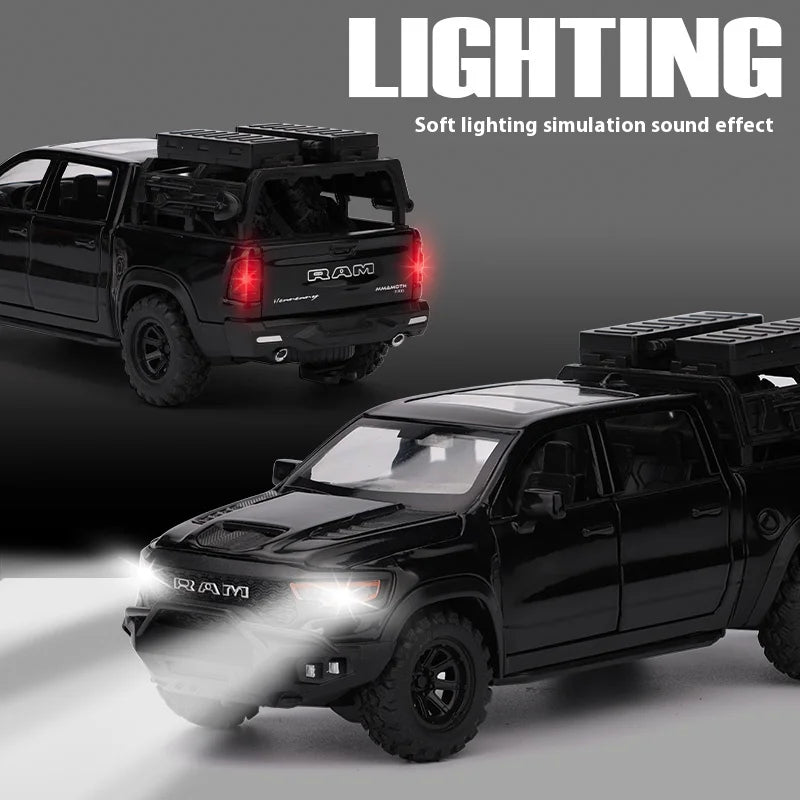 1:32  Alloy Model, Cool Lighting And Sound Effects, Four-wheel Shock Absorption, Strong Recovery