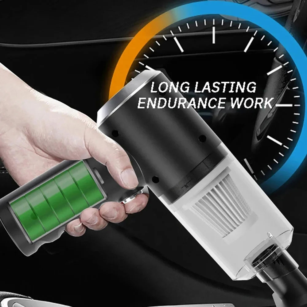 Kombinierter Auto- und Haushaltsstaubsauger mit USB-Ladefunktion – vollautomatisch, leistungsstark und gründlich