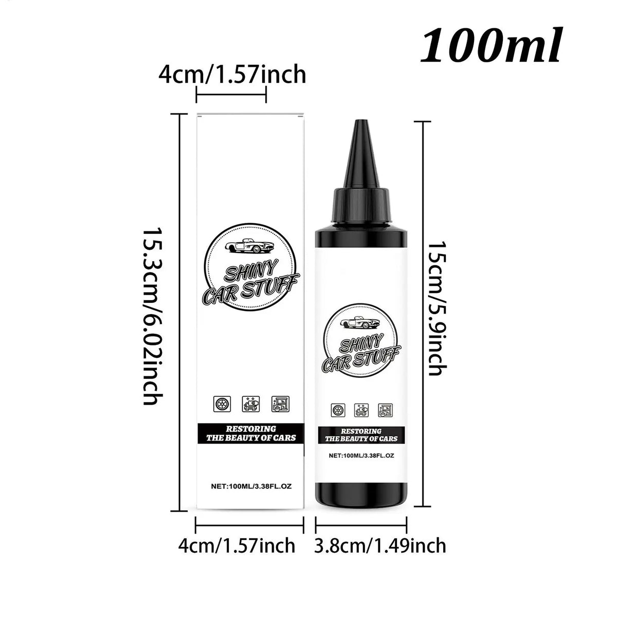 Hochglanz-Autobeschichtungsspray – langanhaltend und handlich – für Motorhaube, Seitenpartien, Kofferraum, Windschutzscheibe und Felgen