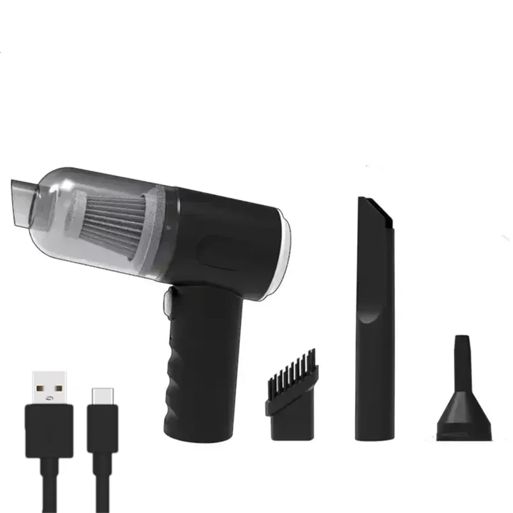 Kombinierter Auto- und Haushaltsstaubsauger mit USB-Ladefunktion – vollautomatisch, leistungsstark und gründlich