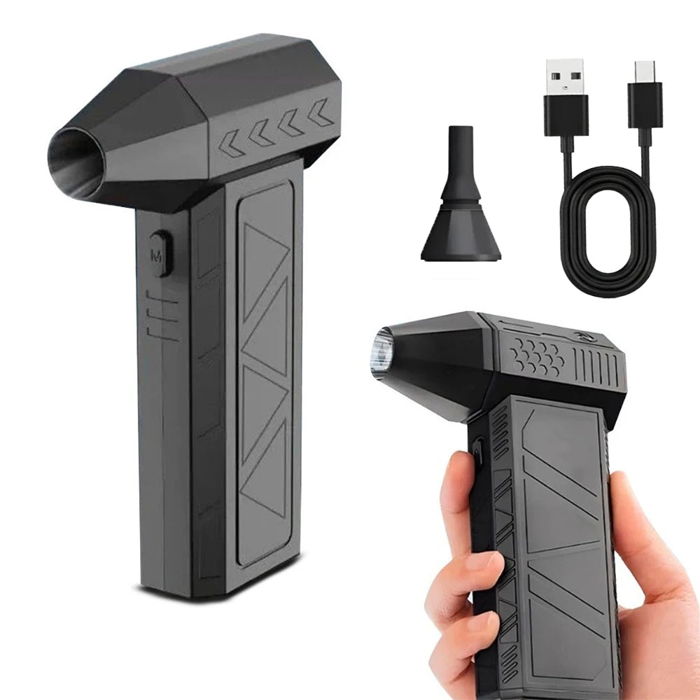Tragbares Mini-Turbo-Gebläse – Leistungsstark, per USB aufladbar – Zur Staubentfernung, für Grills und Ausrüstung
