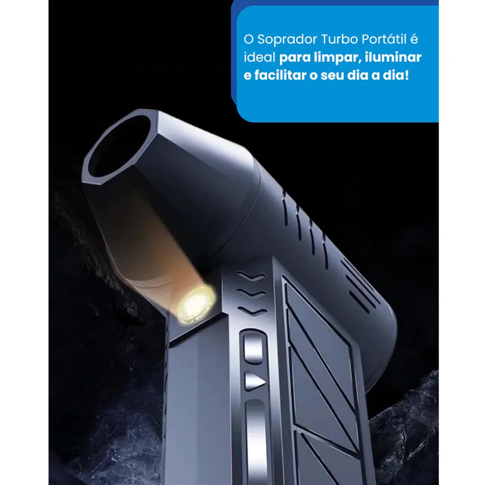 Tragbares Mini-Turbo-Gebläse – Leistungsstark, per USB aufladbar – Zur Staubentfernung, für Grills und Ausrüstung