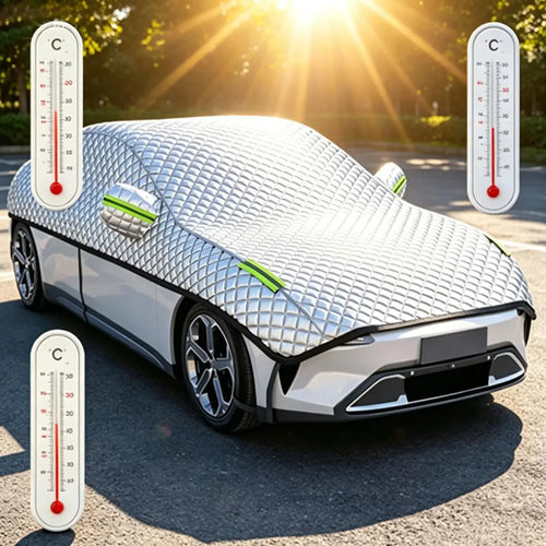"All-season car cover: Sun protection, snow protection, frost protection, thermal insulation – Windshield cover.