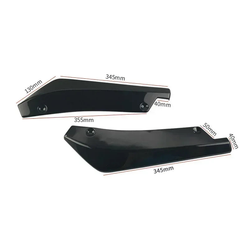 Car Surround Carbon Fiber Rear Package Corner Anti Collision Universal Exterior Modification Accessories Rear Spoiler Accessorie