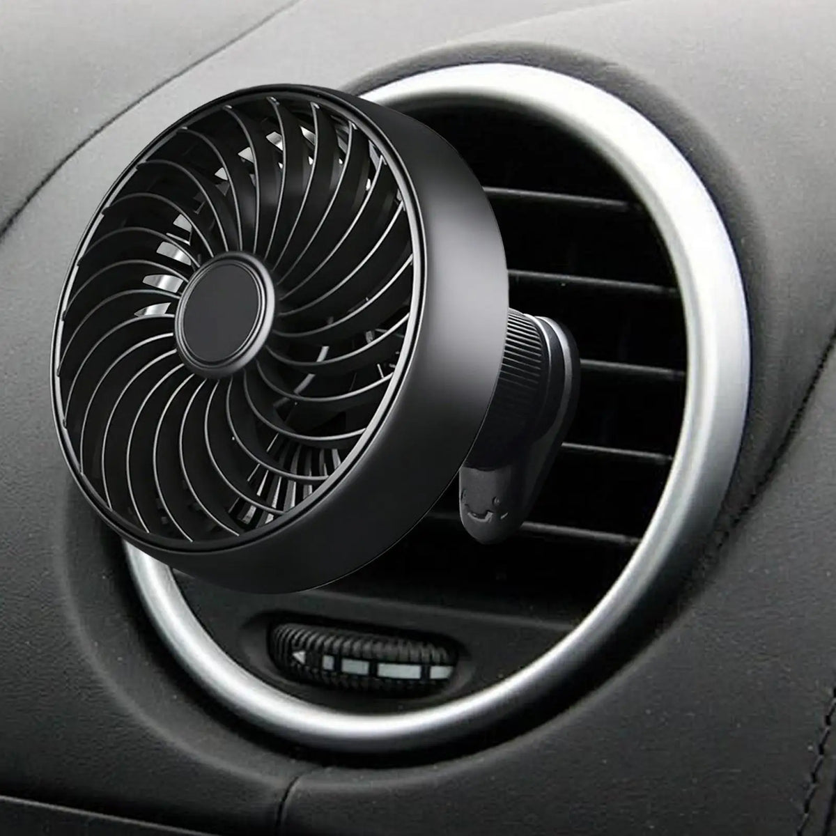 Tragbarer 5V-Autoventilator mit 3 Geschwindigkeitsstufen – Kühlgebläse für Pkw, Lkw, Wohnmobile, Boote, Golfcarts und Flugzeuge